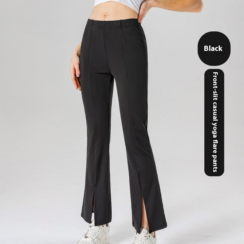 Elastic Slimming High Waist Hip Lift Slightly Flared Yoga Pants