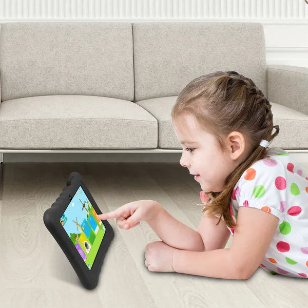 Shock-resistant Silicone Snap-on Case With Stand For 7 Tablets