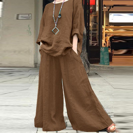 Women's Fashion Casual Loose Solid Color Suit