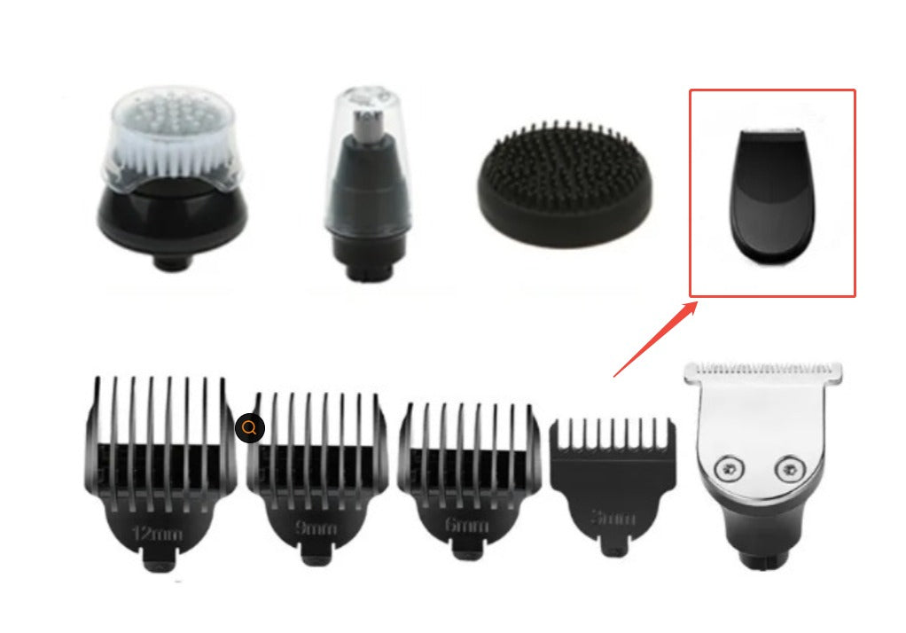 Five blades for special razor