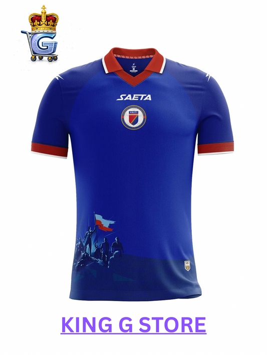 2026 Men's Haiti Soccer Team Fans Jersey Blue