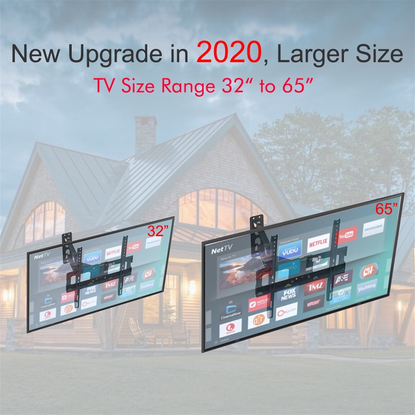 32-65 Inch Single Pendulum Small Base TV Stand TMXD-103 Load Bearing 35KG