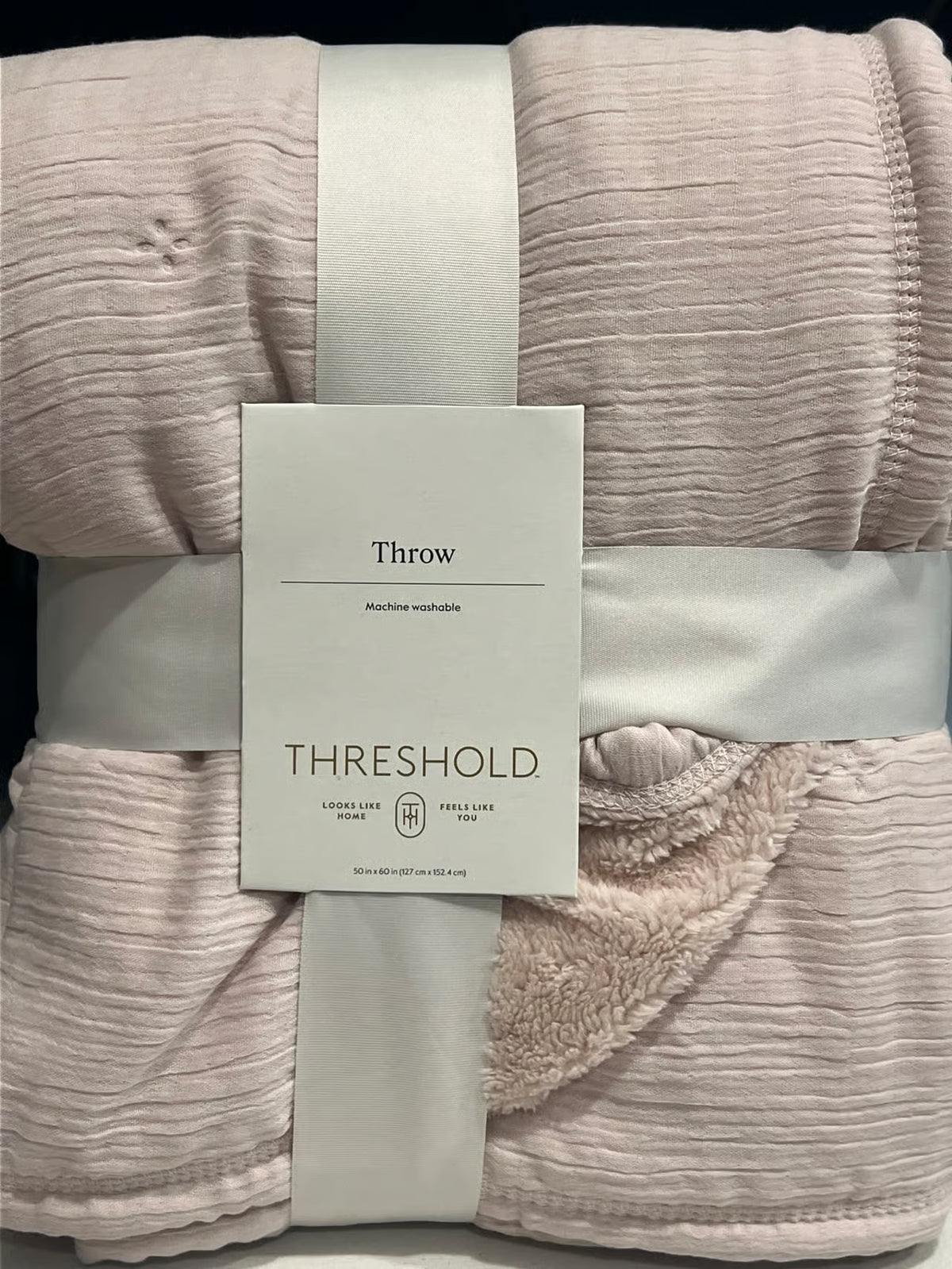 Threshold Gauze Cozy Reverse Throw- Neutral