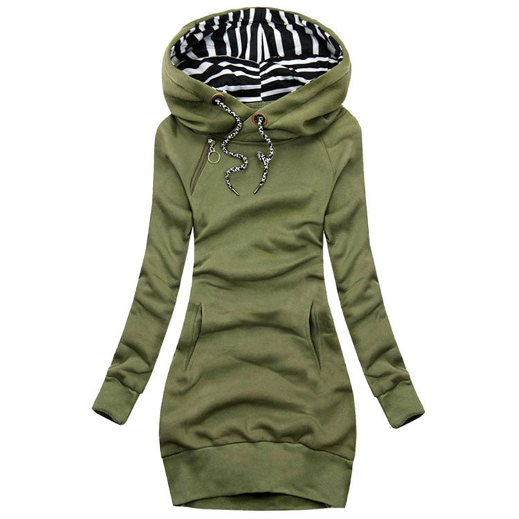 Long Cotton And Linen Women's Slim Windbreaker Women Were Thin