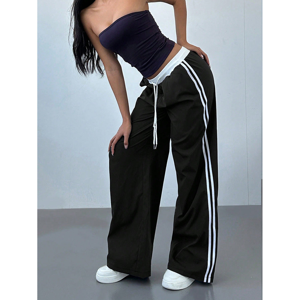 Loose Trendy Digital Printing Design Sense All-matching Long Pants