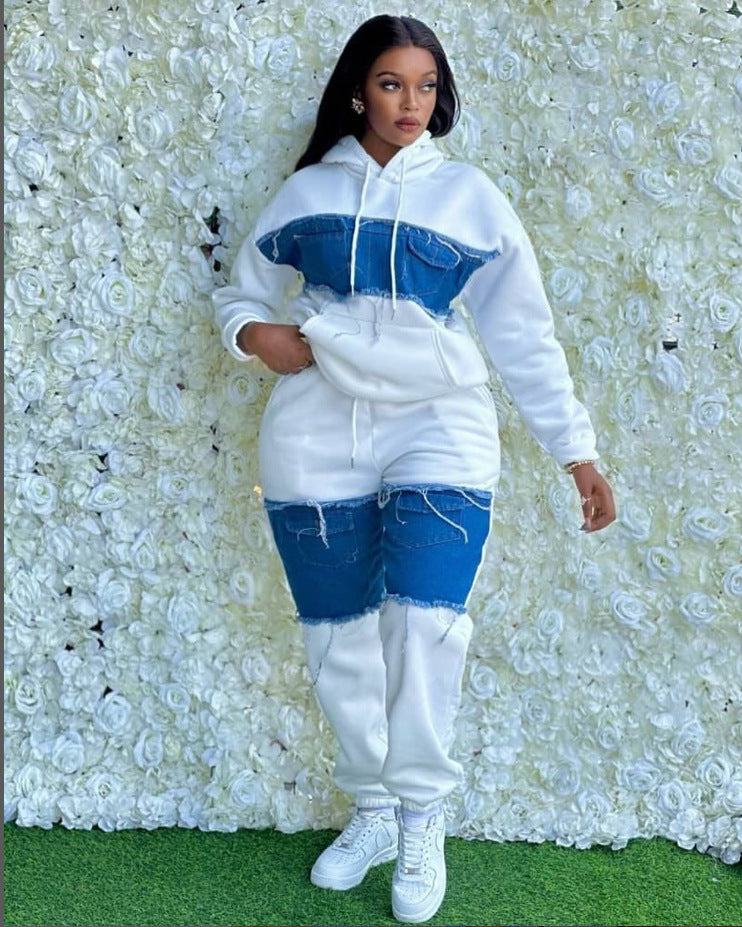 Fashion Casual Set Loose All-match Retro