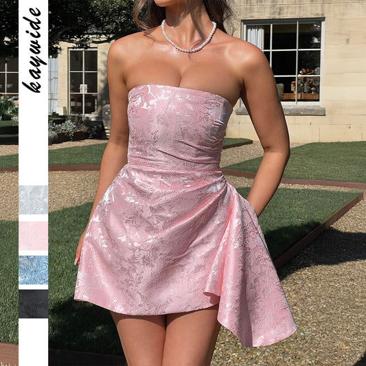 Socialite Style Tube Top Dress Women's Clothing