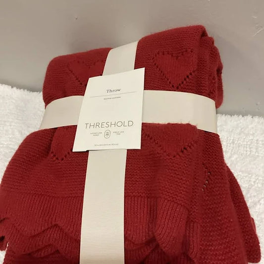 Threshold Valentine Heart Knit Throw